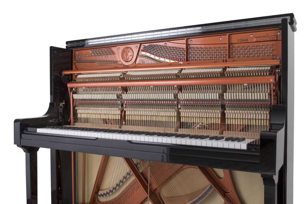Feurich Mod. 133 - Concert - Negro pulido, Herraje cromado - Para Importación.