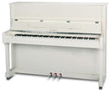 Feurich Mod. F122 - Universal - Blanco pulido, Herraje cromado - Para Importación.